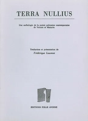 Terra Nullius, Anthologie de poètes polonais contemporains