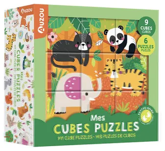 Mes cubes puzzles : 9 cubes, 6 puzzles. My cube puzzles : 9 cubes, 6 puzzles. Mis puzles de cubos :
