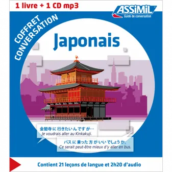 Coffret conversation japonais, 1 livre + 1 CD MP3