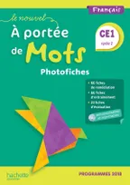 Le Nouvel A portée de mots CE1 - Photofiches + CD - Edition 2019, Français