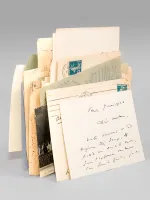 Correspondance d'environ 80 pièces autographes signées ou signées adressées par l'Abbé Mugnier à la Baronne Pierlot [ 1893 - 1943 ] [ Contient notamment : ] 1 L.A.S. de 5 pp. datée de Paris, le 18 septembre 1893 : 