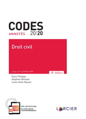 Code annoté - Droit civil 2020, À jour au 1er novembre 2020