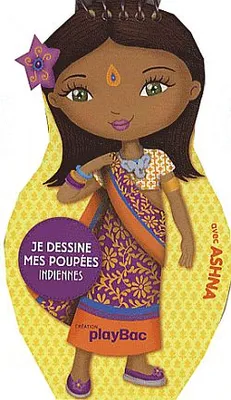Carnets de dessin Minimiki : Je dessine mes poupées indiennes