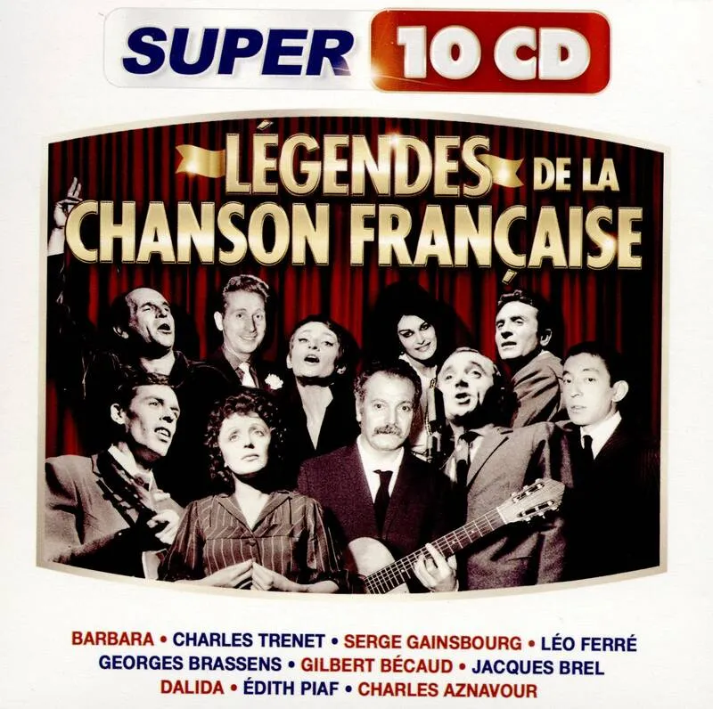 Les légendes de la chanson française Super 10 CD