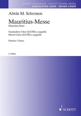 Mauritius Mass, mixed choir (SATB) a cappella. Partition de chœur.