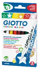 8 feutres Turbo Magic GiottoTurbo