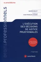 l execution des decisions de justice prud homale, Inclues 10 fiches sur l'administration de la preuve. Préface de Jean-François Cesaro