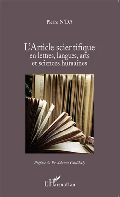 L'article scientifique en lettres, langues, arts et sciences humaines