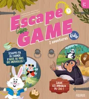 Escape Game Kids  - 2 aventures (Sauve les animaux du zoo !, Échappe-toi du monde d Alice au pays de