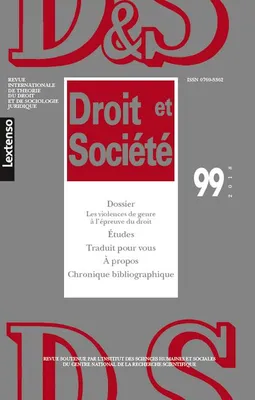 DROIT ET SOCIETE N 99-2018