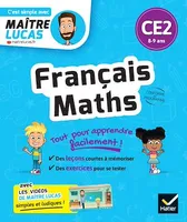 Français et Maths CE2, cahier de révision et d'entrainement - C'est simple avec Maître Lucas