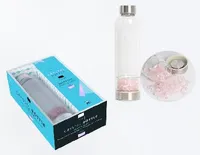 Crystal bottle, Quartz rose