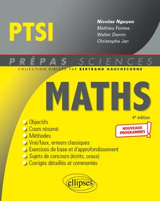 Mathématiques PTSI, Nouveaux programmes !