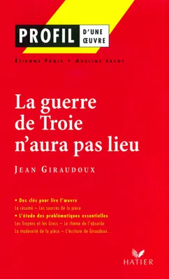 Profil - Giraudoux : La guerre de Troie n'aura pas lieu, analyse littéraire de l'oeuvre