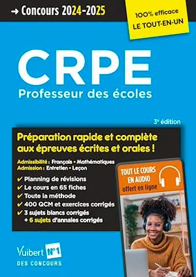 CRPE 2024 - Préparation rapide et complète aux épreuves écrites et orales, Concours Professeur des écoles - Français, Mathématiques, Leçon, Entretien