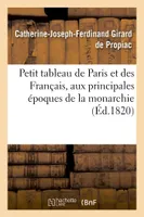 Petit tableau de Paris et des Français, aux principales époques de la monarchie contenant :, une description des monumens les plus remarquables de la capitale