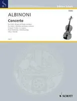 Concerto A Major, violin, string orchestra and basso continuo. Réduction pour piano avec partie soliste.