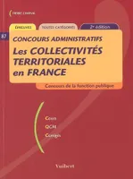 Les collectivités territoriales en France, épreuves toutes catégories, concours de la fonction publique