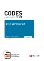 Code essentiel - Droit administratif 2021, À jour au 15 décembre 2020