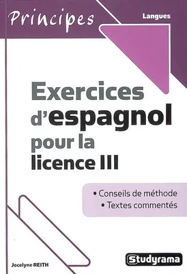 Exercices d'espagnol pour la licence III