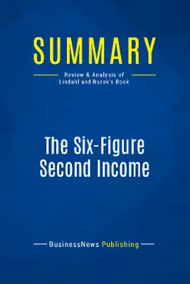 Summary: The Six-Figure Second Income, Review and Analysis of Lindahl and Rozek's Book