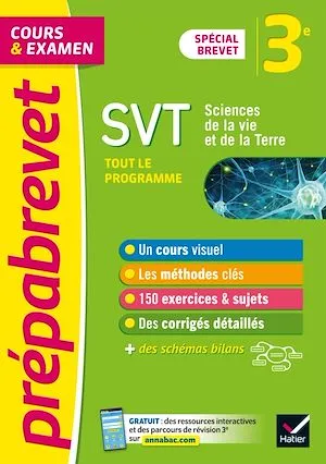 Prépabrevet SVT 3e - Brevet 2024, cours, méthodes et entraînement Fabien Madoz-Bonnot