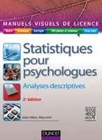 Manuel visuel de statistiques pour psychologues - 2ed - Analyses descriptives, Analyses descriptives