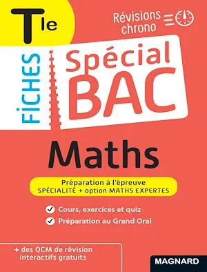 Spécial Bac Fiches Maths + Maths Expertes Tle Bac 2024, Tout le programme en 61 fiches, mémos, schémas-bilans, exercices et QCM