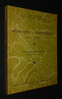 Mémoires et documents (année 1971 - nouvelle série, volume 12) : Cartographie géomorphologique - Travaux de la R.C.P. 77