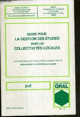 Guide gestion etudes collect.locales