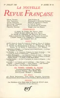 La Nouvelle Revue Française N' 91 (Juillet 1960)