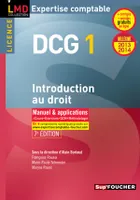 1, DCG 1 Introduction au droit 7e édition Millésime 2013-2014, manuel & applications, cours, exercices, QCM, méthodologie
