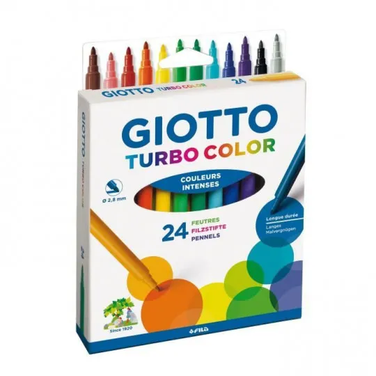 Jeux et Jouets Loisirs créatifs Dessin et peinture FEUTRE GIOTTO TURBO COLOR X24 Turbo color