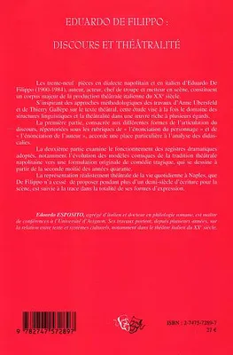 Eduardo De Filippo, Discours et Théâtralité - Dialogues, didascalies et registres dramatiques