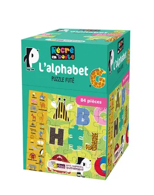 Récré en'Boîte L'alphabet Puzzle futé 84 pièces dès 4 ans