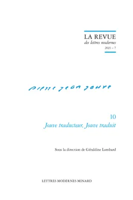 Pierre-Jean Jouve, 10, Jouve traducteur, Jouve traduit, Jouve traducteur, Jouve traduit