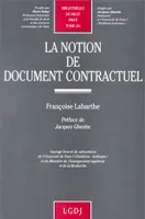 la notion de document contractuel