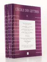 L'école des lettres II , Revue bimensuelle éditée par l'Ecole des Loisirs - 81e année, du 15 septembre 1989 au 15 juin 1990 ( 14 numéros , Année scolaire complète )