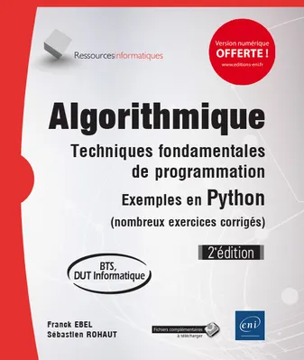Algorithmique, Techniques fondamentales de programmation, exemples en python