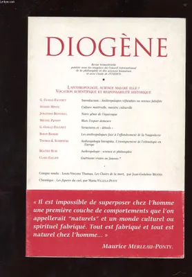 Diogène 1999 - n° 188, L'anthropologie, science malgré elle ?