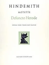 13 Motetten, Nr. 7 Defuncto Herode (Matth. 2, 19-23). soprano or tenor and piano.
