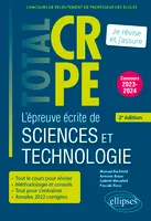 Réussir l’épreuve écrite de sciences et technologie - CRPE - Concours 2023-2024 - 2e édition
