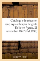 Catalogue de 65 aquarelles par A. Delierre, exécutées pour les Fables de La Fontaine