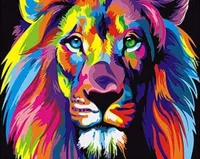Lion Pop Art 2 n° 40x50cm TD