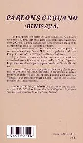 Livres Dictionnaires et méthodes de langues Méthodes de langues Parlons Cebuano (Philippines), binisayà Marina Pottier-Quirólgico