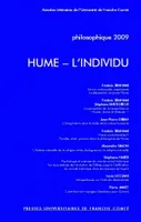 Philosophique, année 2009, Hume - L'individu