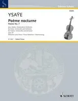 Poème nocturne, Poème No. 7. op. 29. violin, cello and orchestra. Réduction pour piano avec parties solistes.