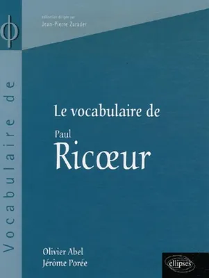 Le vocabulaire de Paul Ricoeur