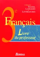 FRANCAIS 3EME LIVRE DU PROFESSEUR 2003