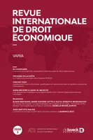 Revue internationale de droit économique, Varia